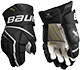 Bauer Vapor Hyperlite guanti intermediate nero-bianco