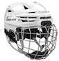 Bauer Re-Akt 155 casco combo con griglia Bambino bianco
