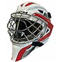 CCM Axis F5 Maschera Senior bianco - rosso