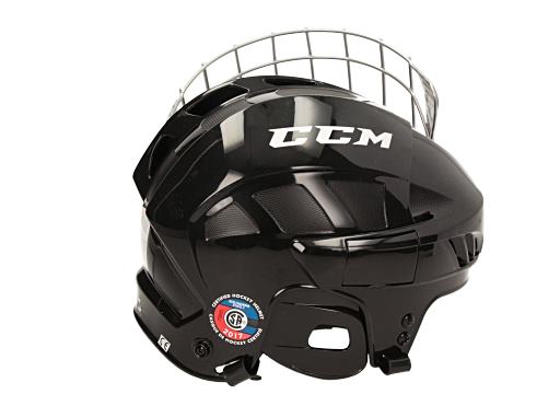 Sottogola per casco da hockey con bottoni a pressione e passanti